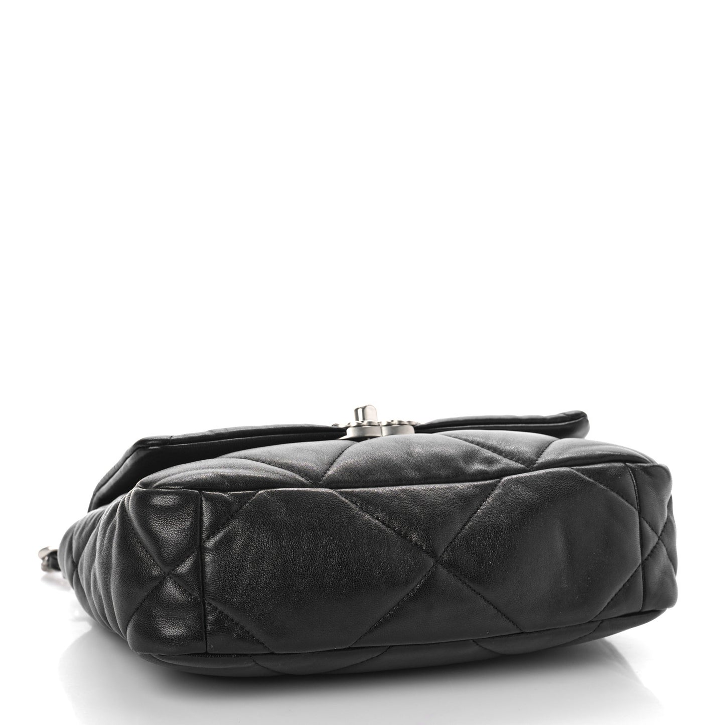 Lambskin Quilted Medium Chanel 19 Flap Black