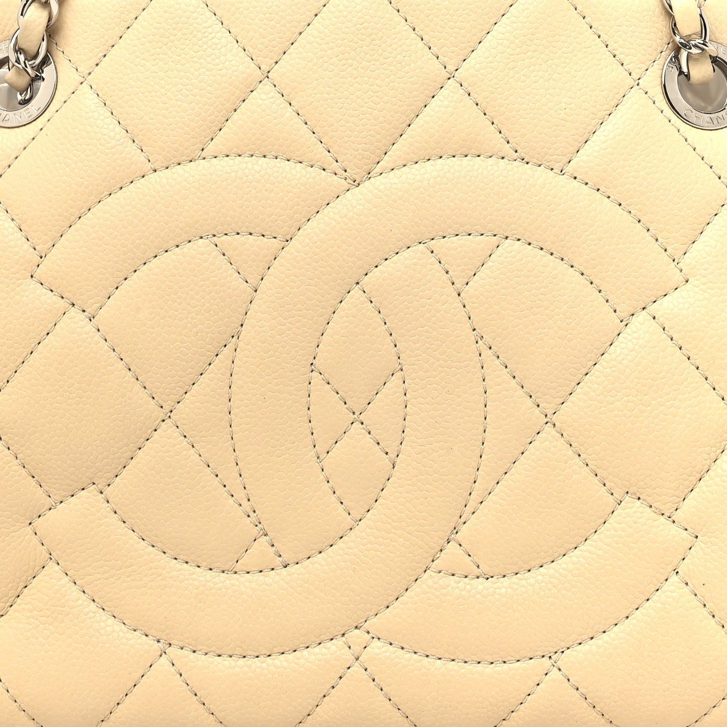 Caviar Quilted Petit Timeless Tote PTT Beige