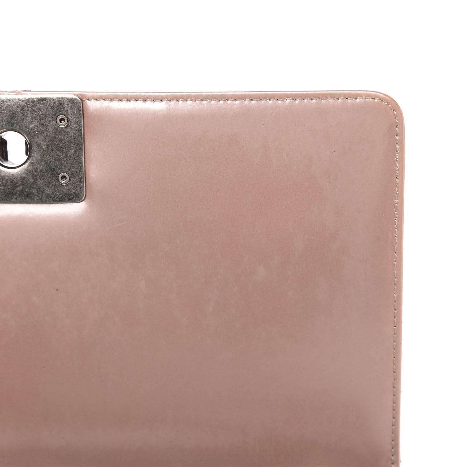 Chanel Iridescent Glazed Calfskin Medium Boy Flap Light Pink 13 of 13
