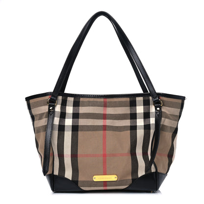 Burberry House Check Medium Canterbury Tote Black 1 of 13