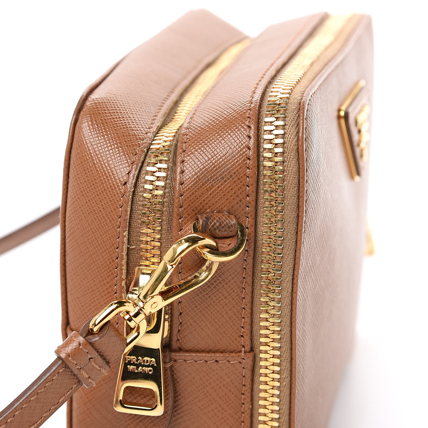 Prada Saffiano Mini Double Zip Shoulder Bag 14 of 14