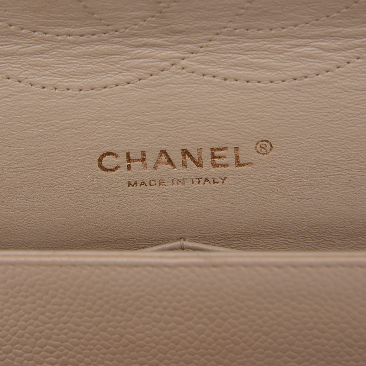 Chanel Caviar Quilted Jumbo Double Flap Beige 7 of 10