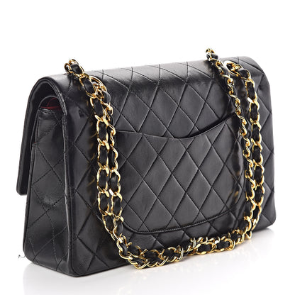Chanel Lambskin Quilted Medium Double Flap Black 3 of 12
