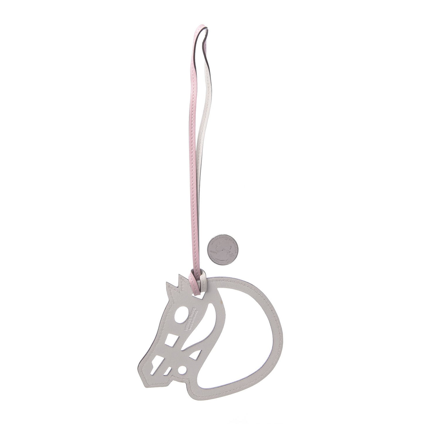 Swift Paddock Cheval Horse Bag Charm Rose Sakura White