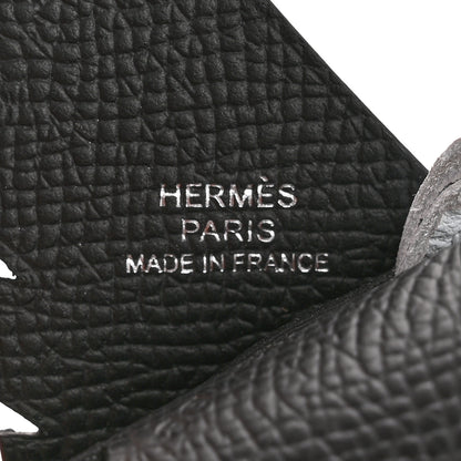 Hermes Epsom Swift Chevre Mysore Birdy Bag Charm Black Etoupe Bleu Hydra Bleu Brume 3 of 5