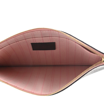 Louis Vuitton Damier Ebene Neverfull MM GM Pochette Rose Ballerine 5 of 6