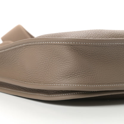 Hermes Taurillon Clemence Evelyne III PM Etoupe 9 of 11