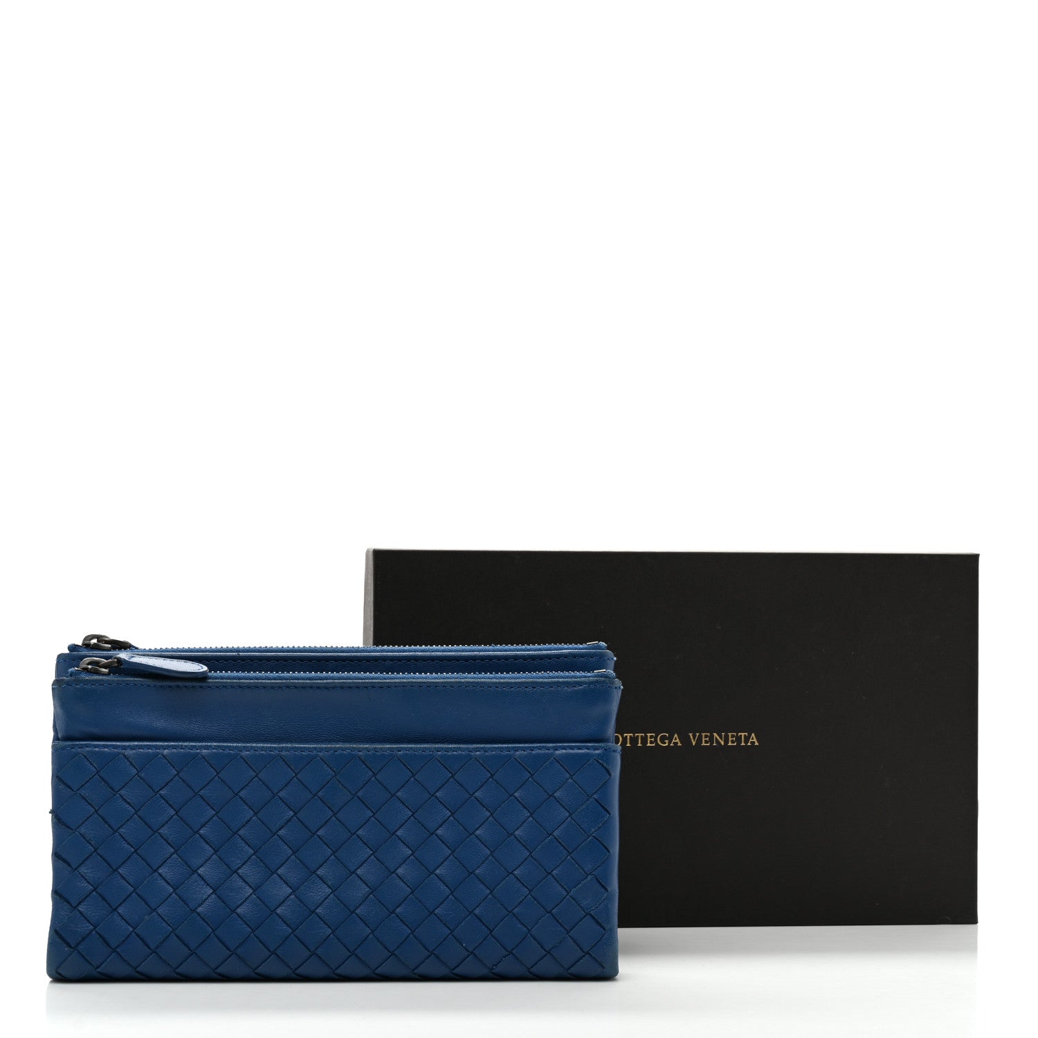 Bottega Veneta Nappa Intrecciato Fold Over Wallet Empire 11 of 11