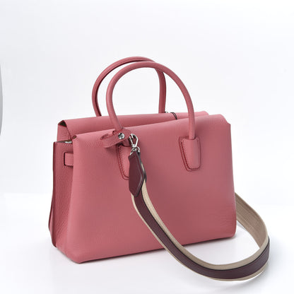 MCM Grained Calfskin Medium Milla Tote Pink 4 of 16
