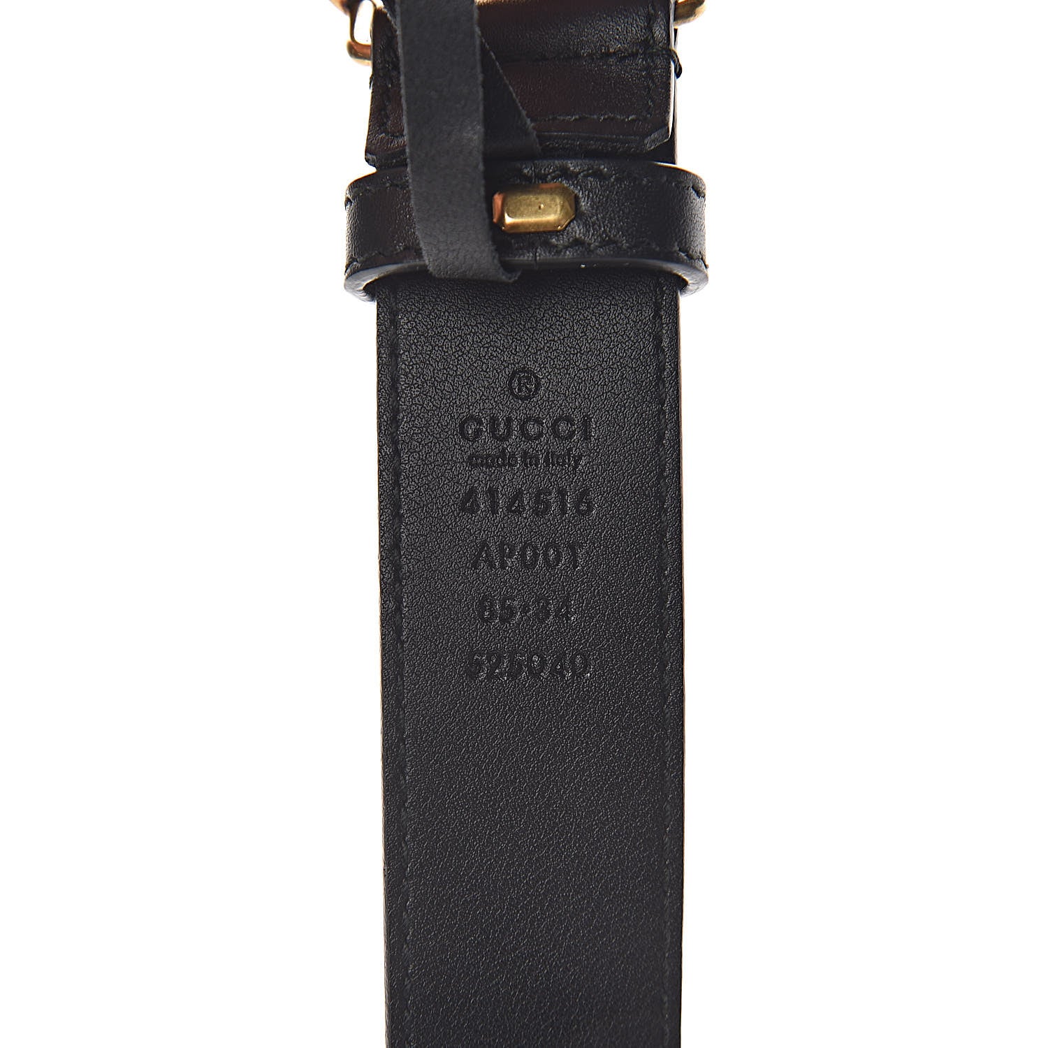 Gucci Calfskin Double G 30mm Belt 85 34 Black 4 of 6