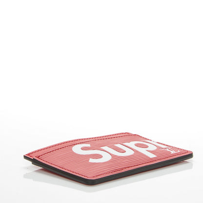 Louis Vuitton X SUPREME Epi Card Holder Red 4 of 6