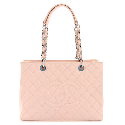 Chanel Caviar Quilted Grand Shopping Tote GST Light Pink 1 of 13