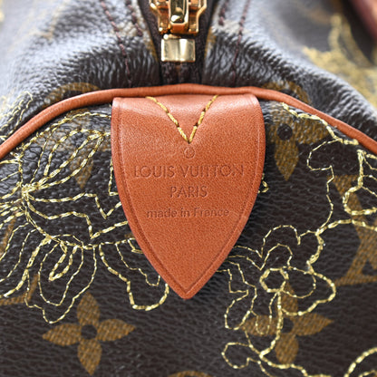 Louis Vuitton Monogram Dentelle Speedy 30 Gold 7 of 7