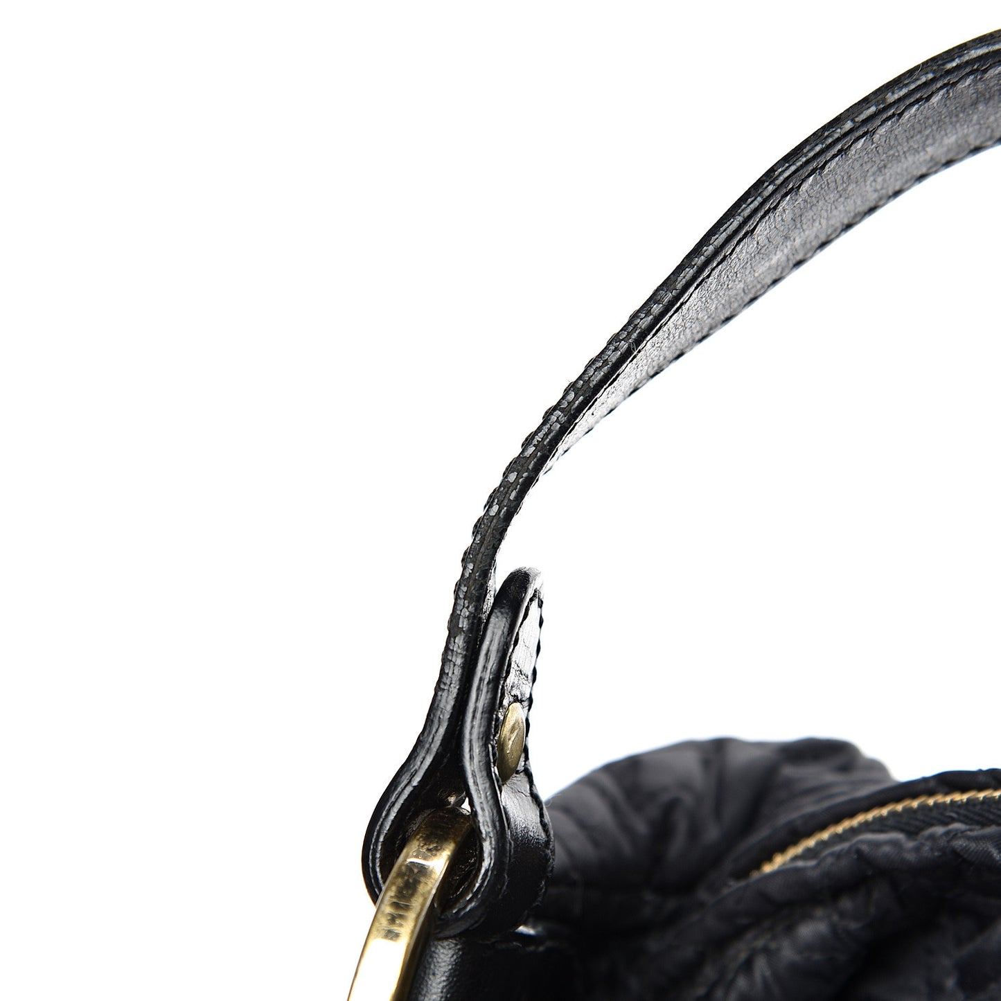 Nylon FF Embroidered Chef Hobo Black