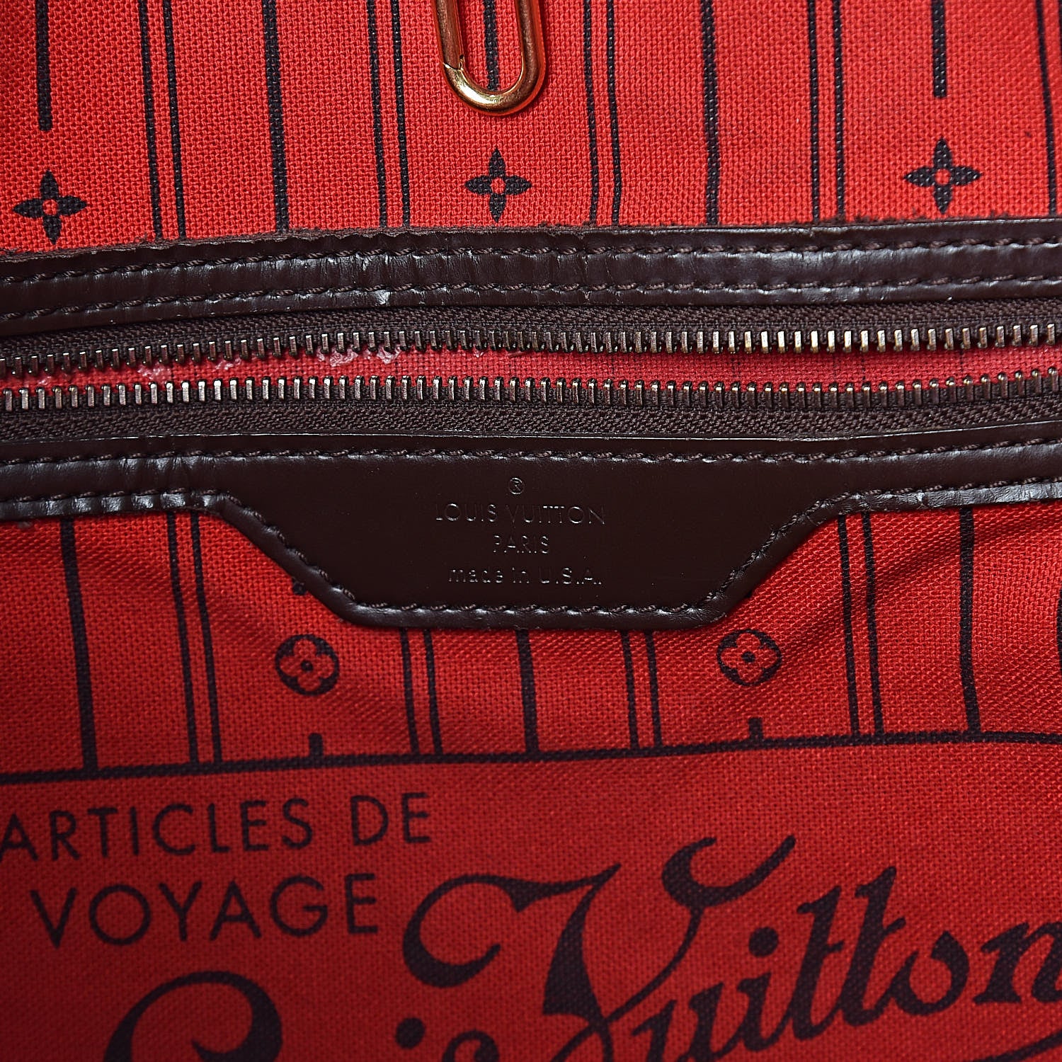 Louis Vuitton Damier Ebene Neverfull MM 6 of 23
