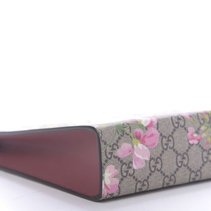 Gucci GG Supreme Monogram Blooms Large Cosmetic Case Beige Multicolor Dry Rose 6 of 9