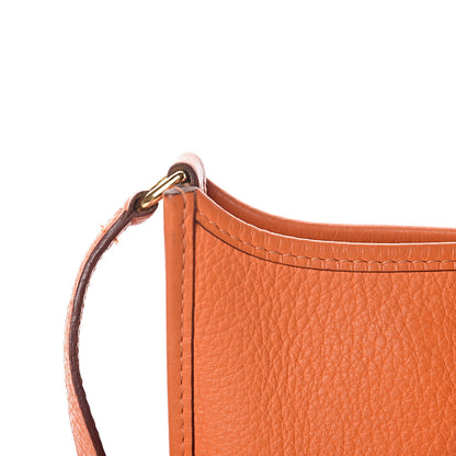 Hermes Taurillon Clemence Evelyne TPM Orange 8 of 17