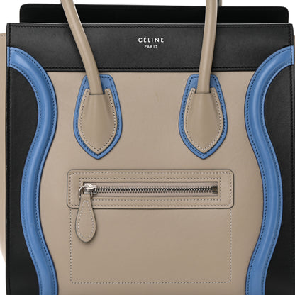 Celine Shiny Smooth Calfskin Micro Tri-Color Luggage Quartz 8 of 17