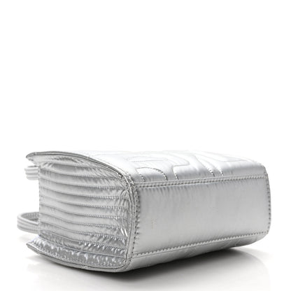 Telfar x MOOSE KNUCKLES Nylon Quilted Small Shopping Bag Silver 4 of 8
