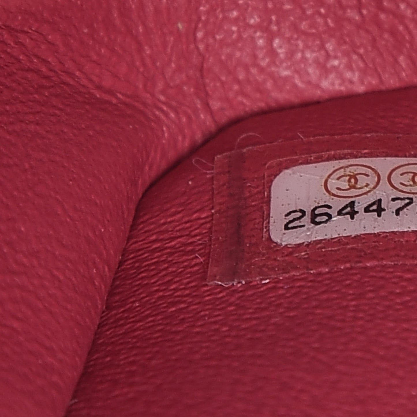 Caviar Quilted Mini Rectangular Flap Red