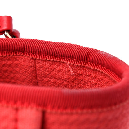 Chanel Mixed Fibers Small Deauville Tote Red 15 of 15