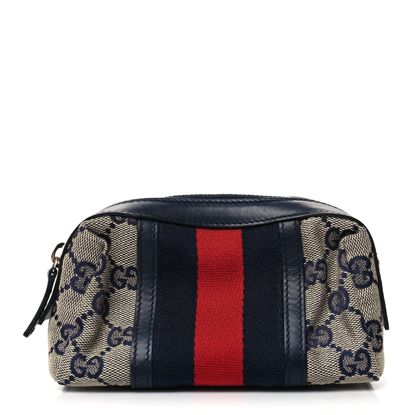Monogram Web Small Cosmetic Case Navy