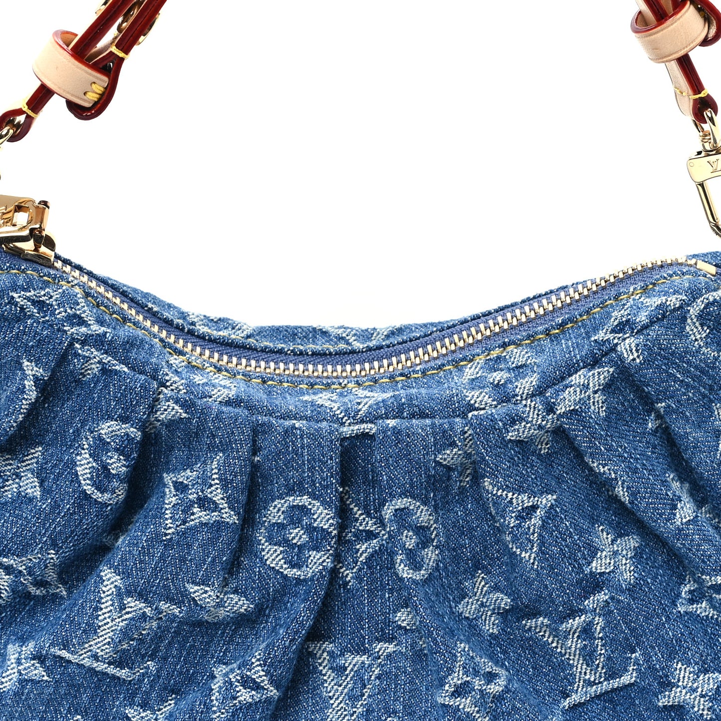 Monogram Denim Pochette Valley  Blue