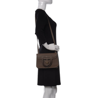 Hermes Taurillon Clemence Halzan 25 Etoupe 2 of 11