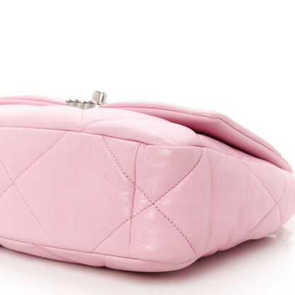 Chanel Lambskin Quilted Medium Chanel 19 Flap Pink 10 of 10