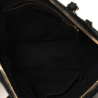 Burberry House Check Calfskin Broguing Small Orchard Bowling Bag Black 4 of 4