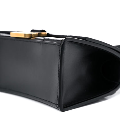 Balenciaga Shiny Box Calfskin Hourglass Top Handle Bag XS Black 9 of 10