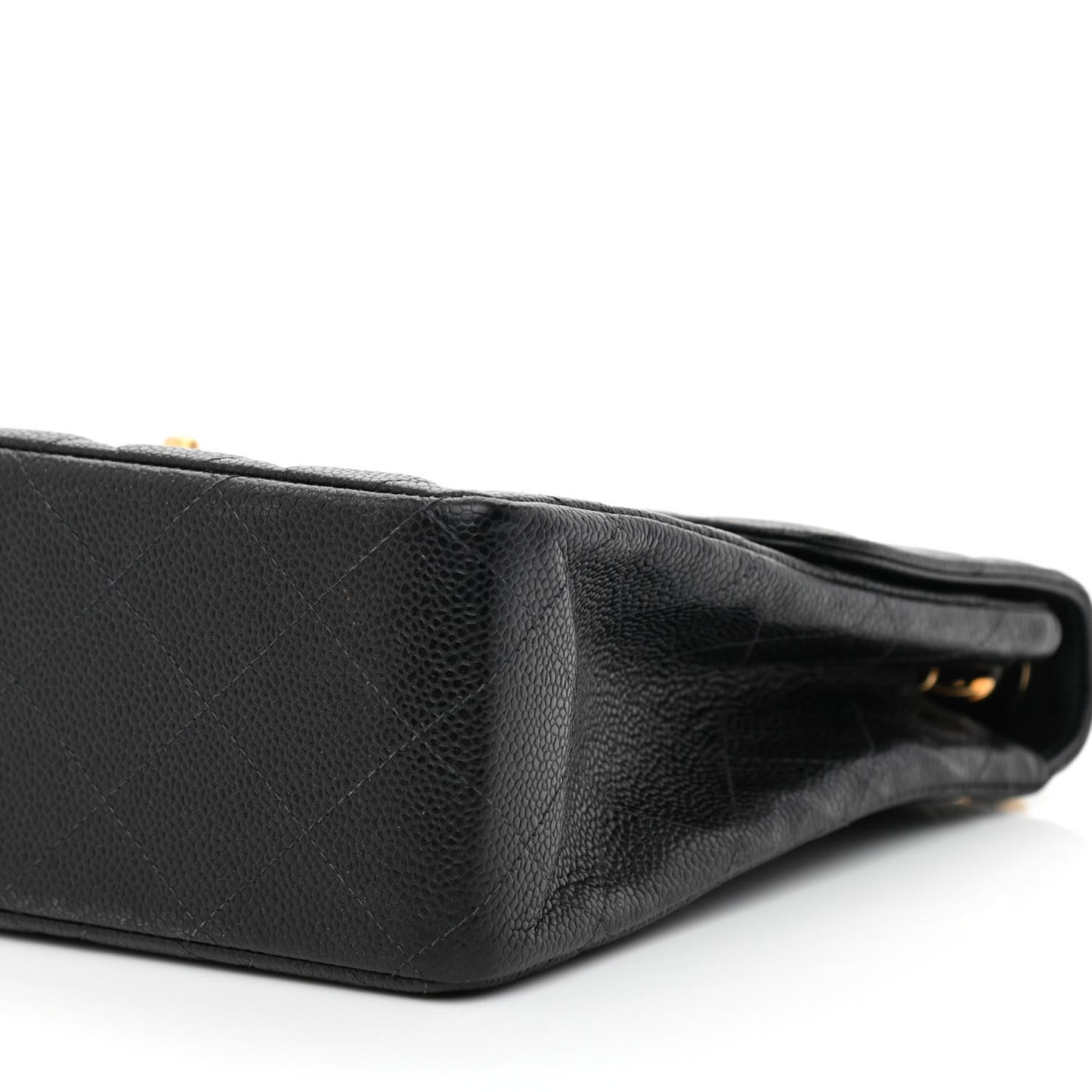 Caviar Jumbo Single Flap Black