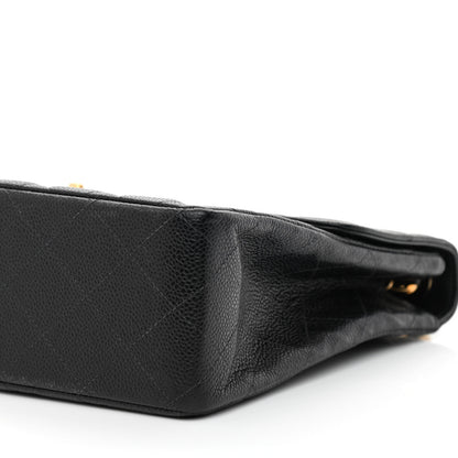 Chanel Caviar Jumbo Single Flap Black 10 of 12