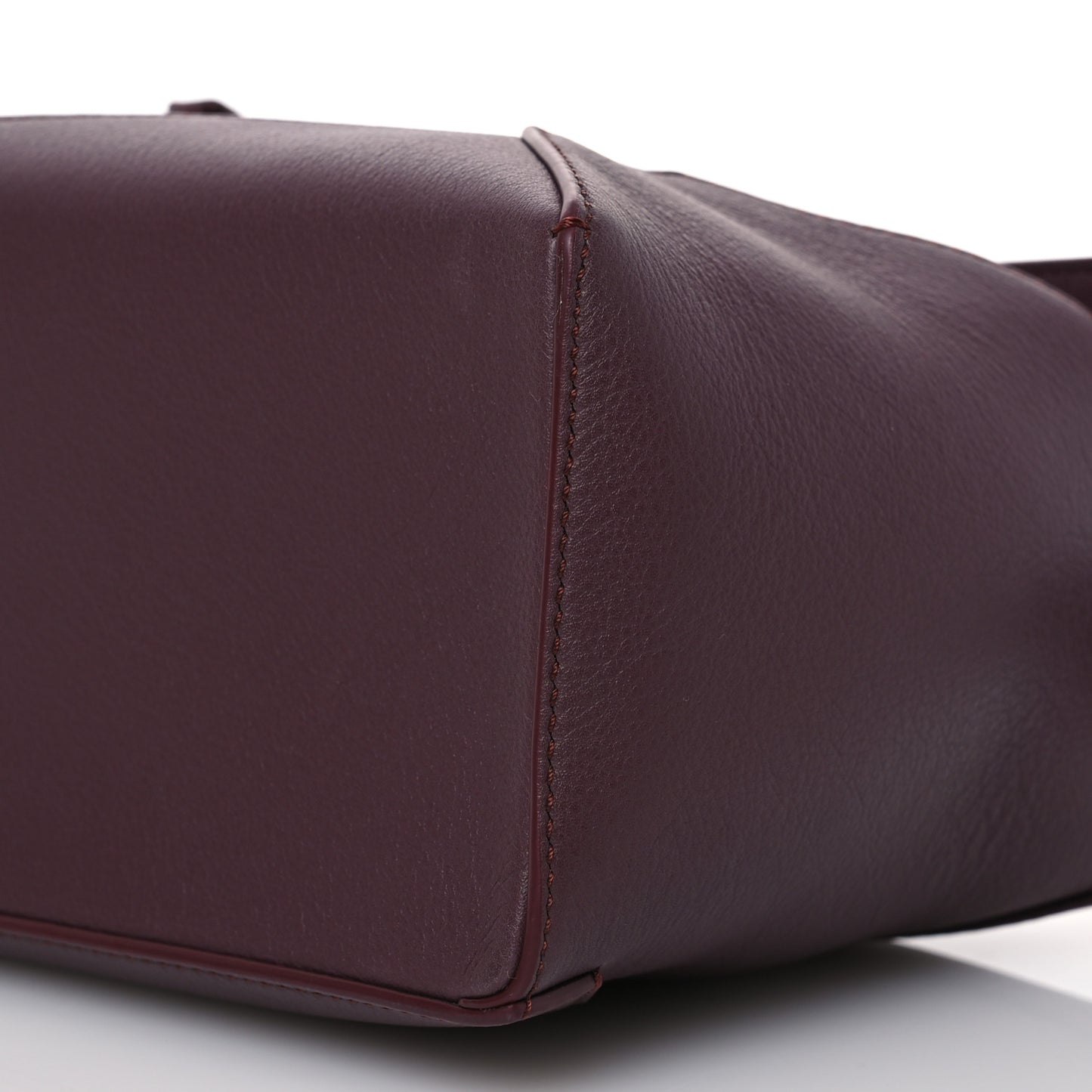Soft Grained Calfskin Small Puzzle Edge Bag Dark Burgundy