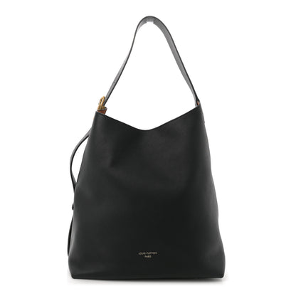 Louis Vuitton Grained Calfskin Low Key Hobo MM Black 1 of 10