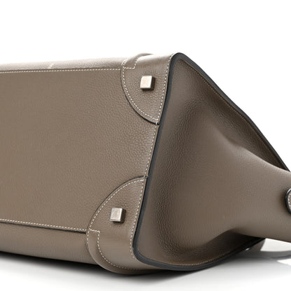 Celine Drummed Calfskin Mini Luggage Souris 11 of 11