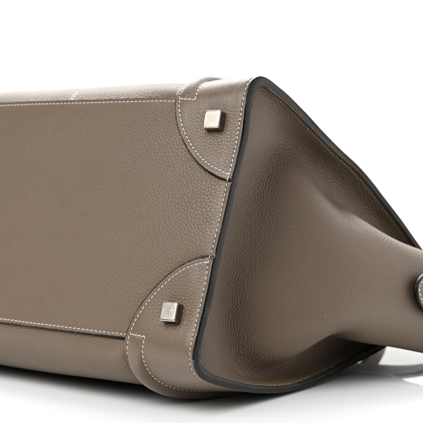 Drummed Calfskin Mini Luggage Souris
