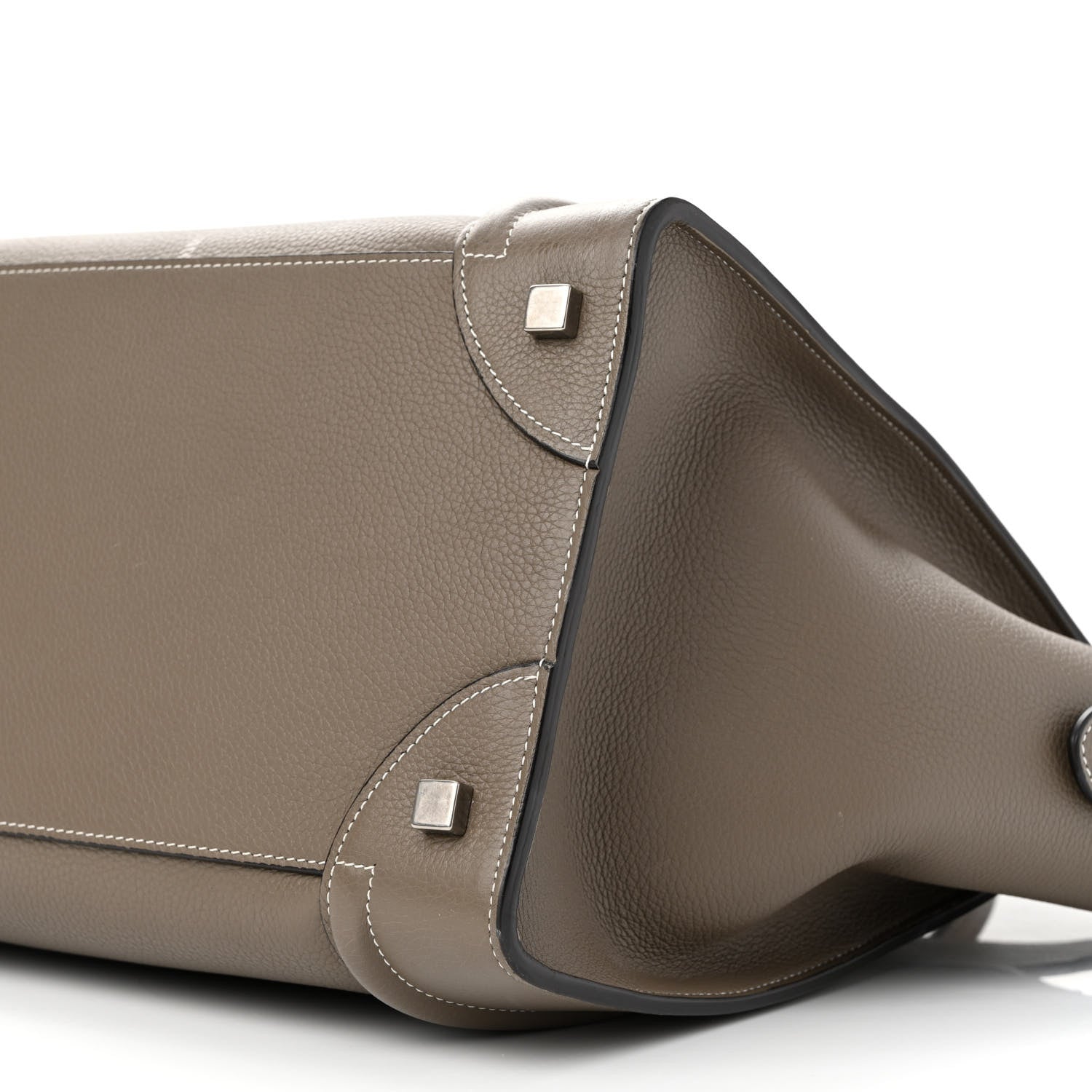 Celine Drummed Calfskin Mini Luggage Souris 11 of 11