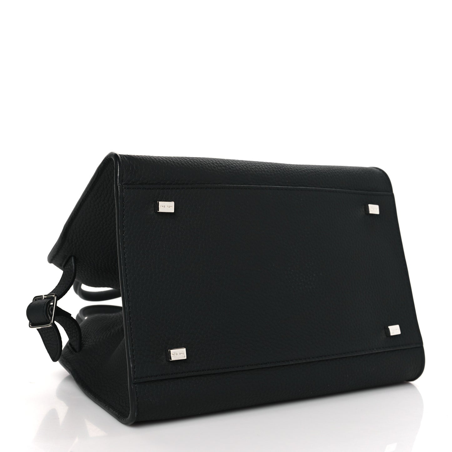 Grained Calfskin Soft Margaux 10 Bag Black