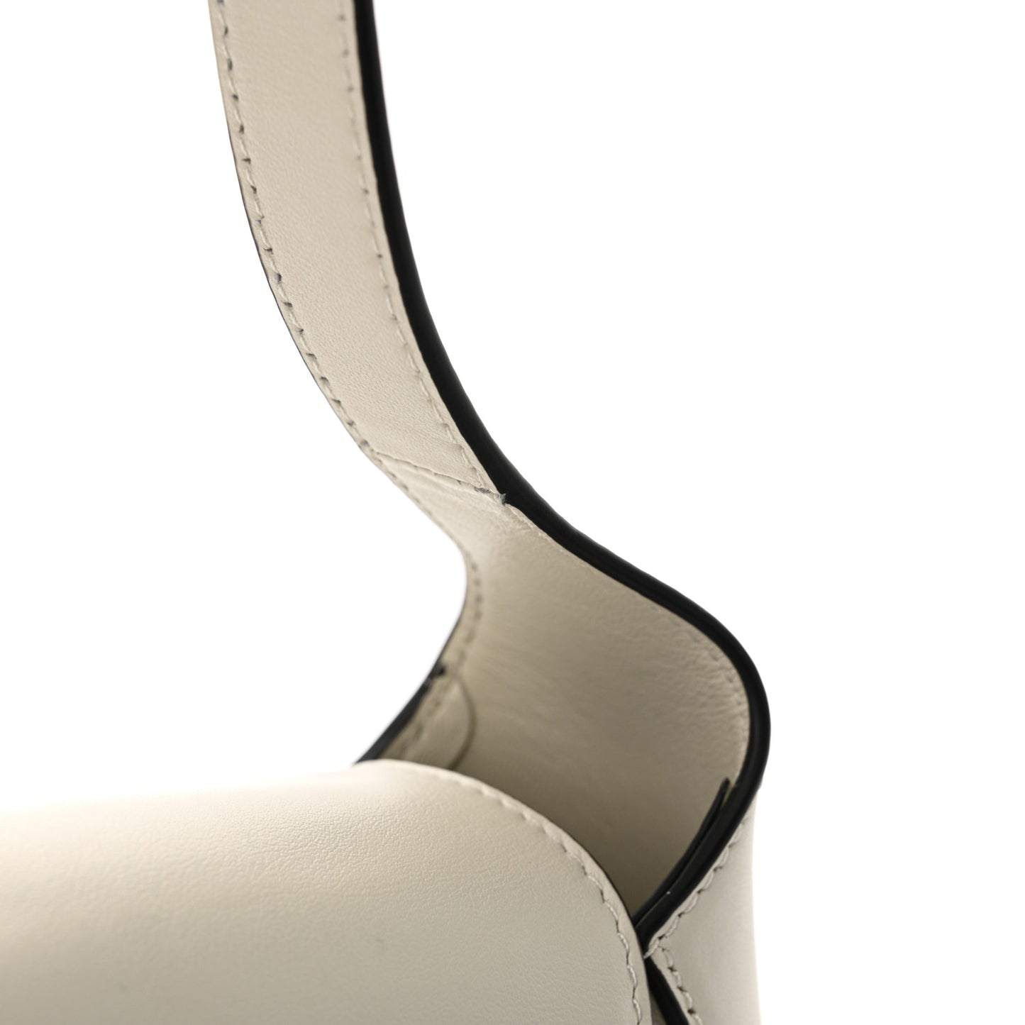 Spazzolato Flap Shoulder Bag White