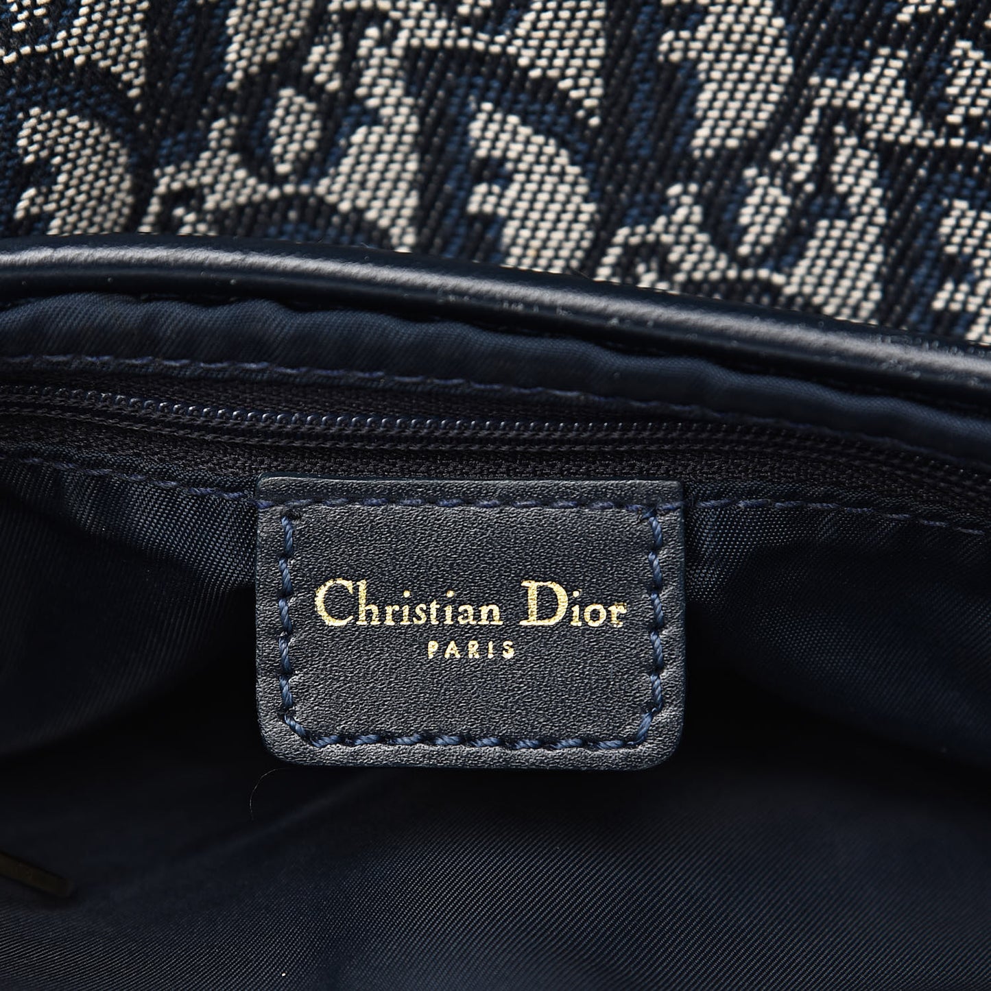 Monogram Saddle Bag Black