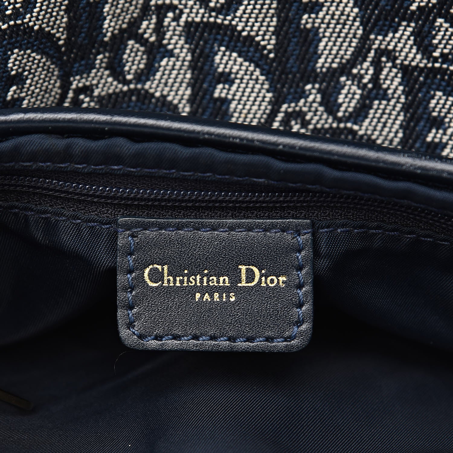 Christian Dior Monogram Saddle Bag Black 6 of 15