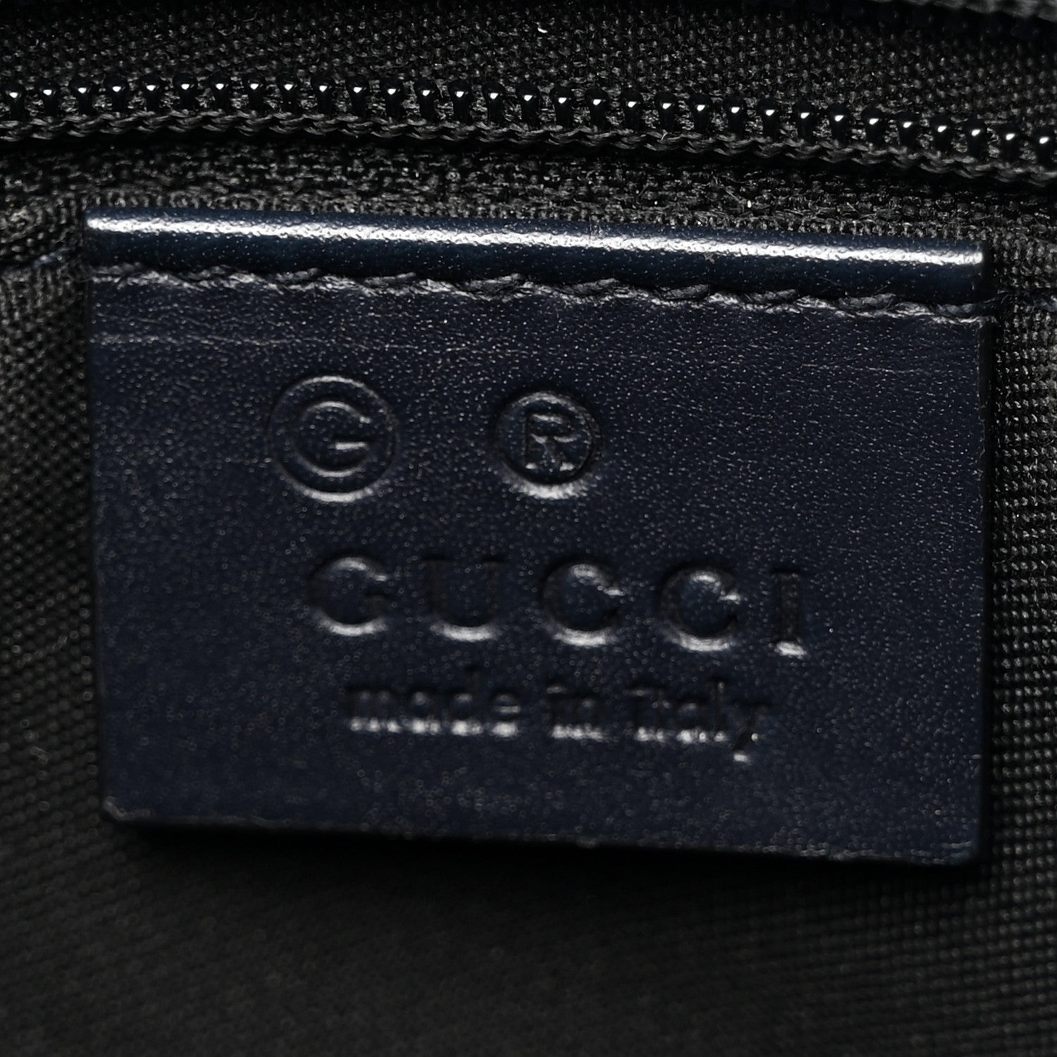 Gucci GG Supreme Monogram Web Flat Messenger Bag Navy 6 of 14