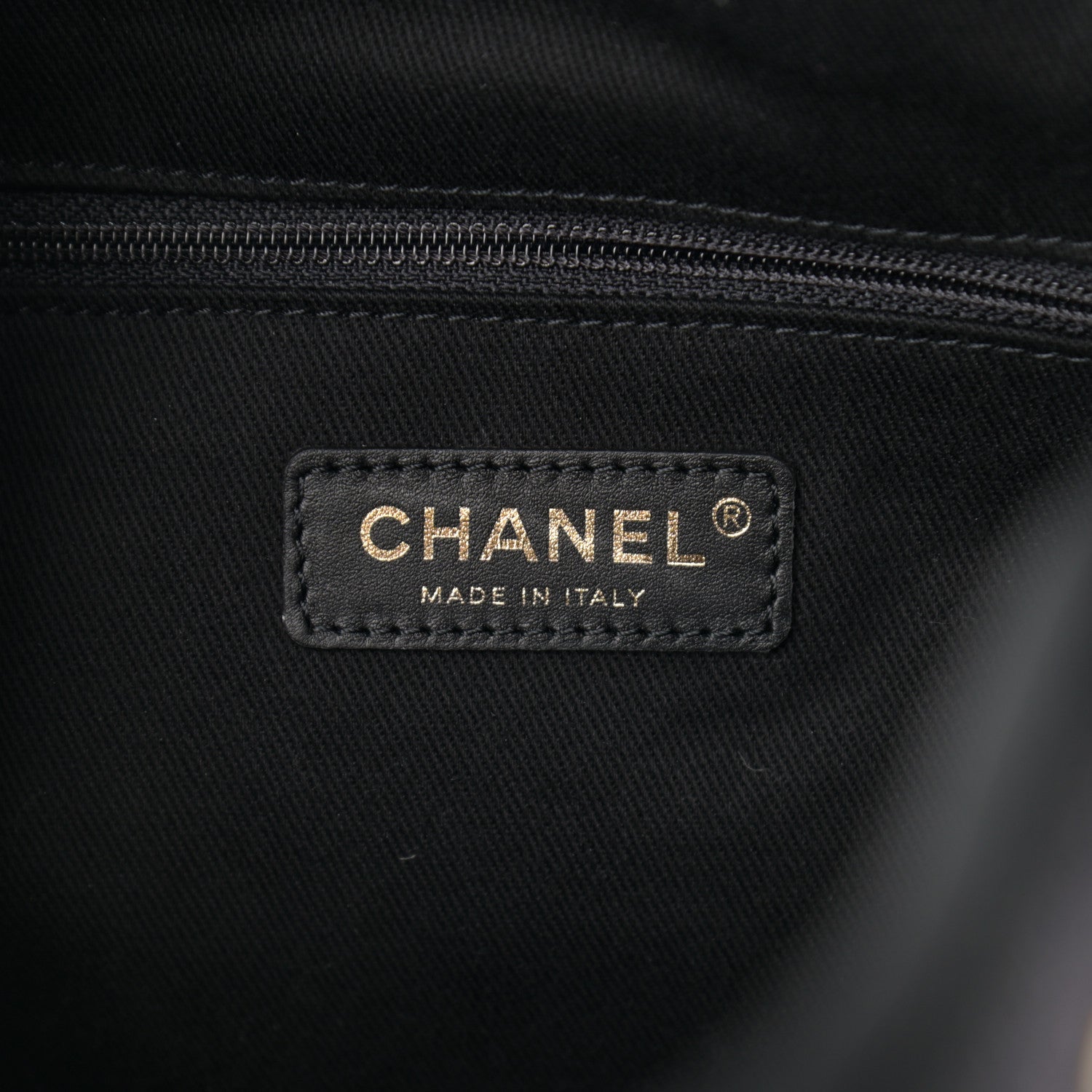 Chanel Mixed Fibers Deauville Drawstring Bag Black 6 of 10