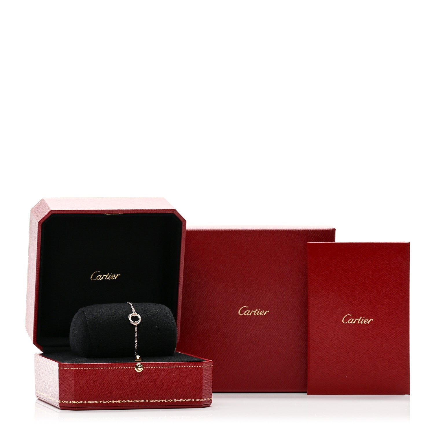 Cartier 18K Pink Yellow White Gold Trinity Bracelet 4 of 4