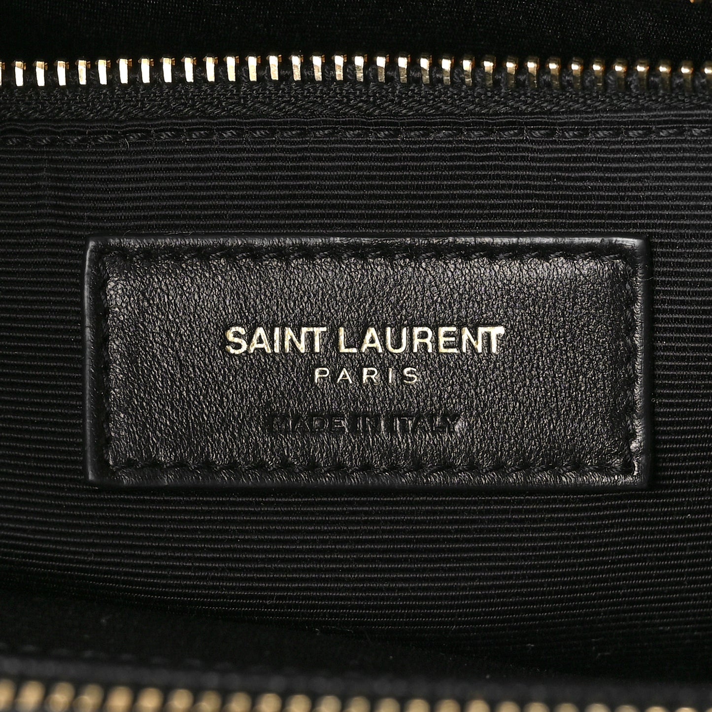 Grain De Poudre Matelasse Chevron Monogram Shopping Bag Black
