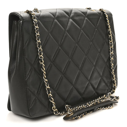 Chanel Lambskin Quilted Large Diamond CC Flap Black 3 of 10