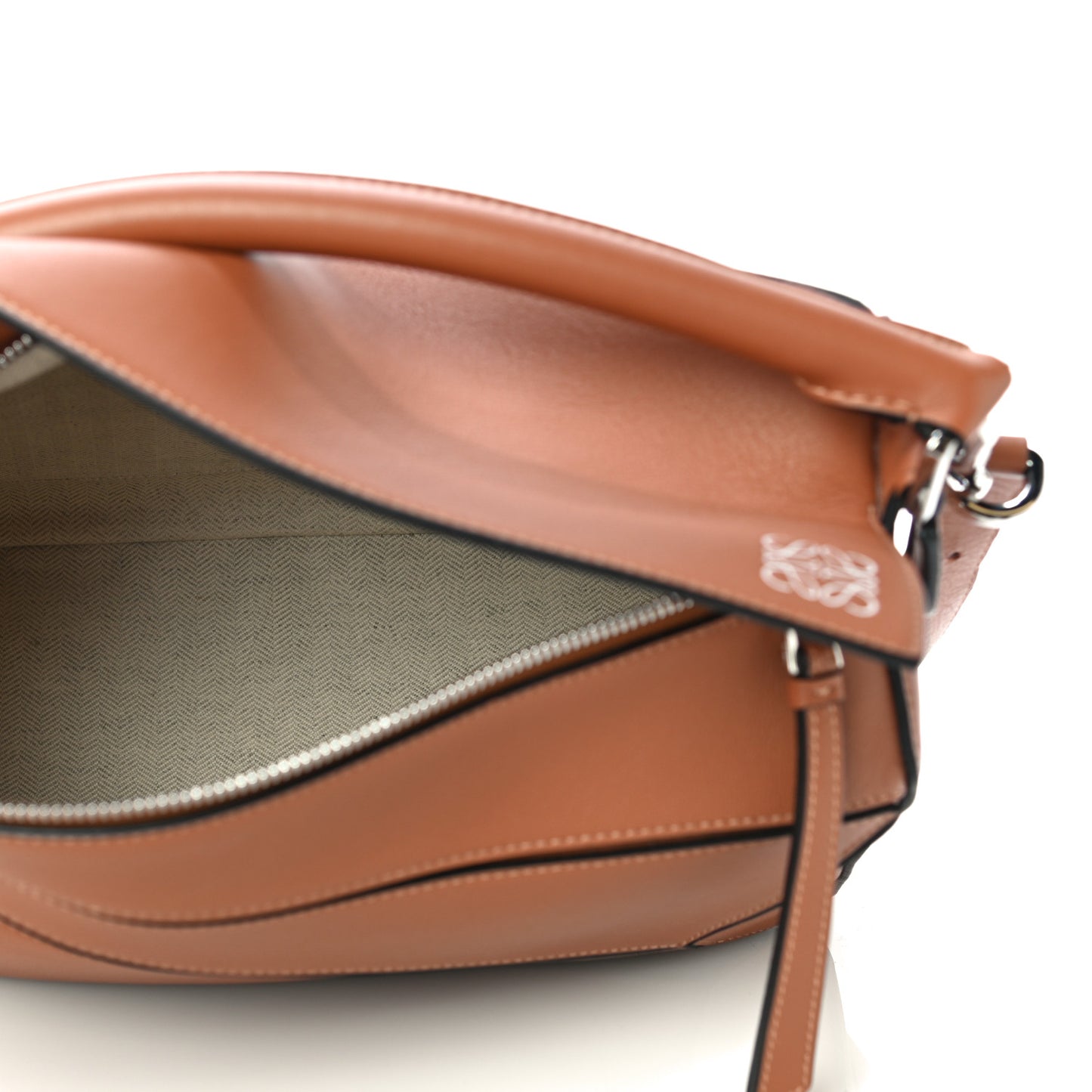 Calfskin Medium Puzzle Bag Tan