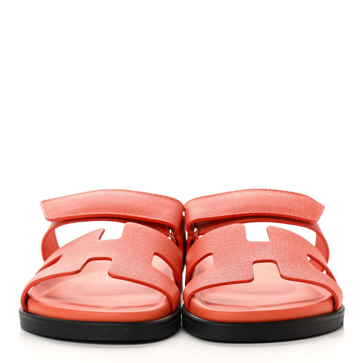 Hermes Epsom Womens Chypre Sandals 38 Rose Sorbet 2 of 9