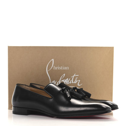 Christian Louboutin Calfskin Tassel Dandelion Mens Dandelion Flat Loafers 42 Black 9 of 9